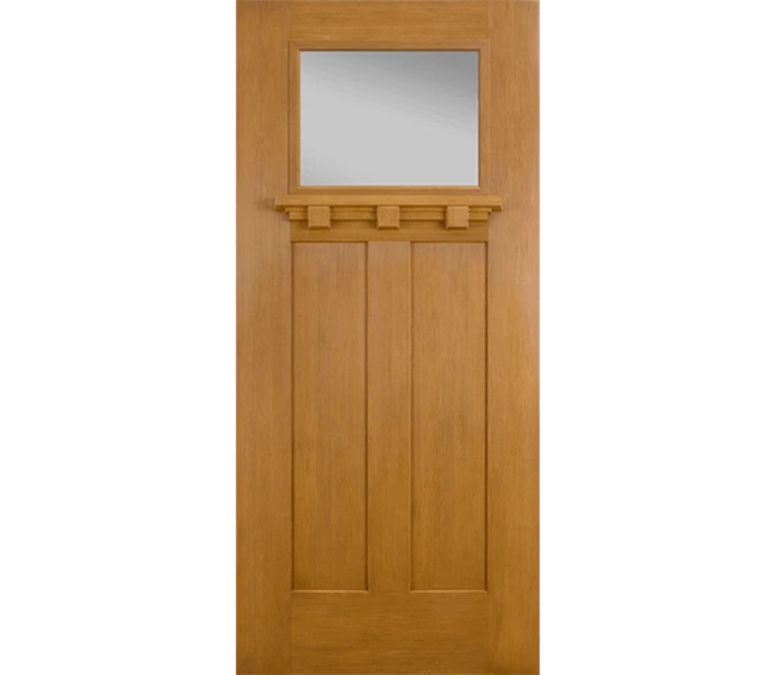 Breckenridge Craftsman Light Fiberglass Entry Door