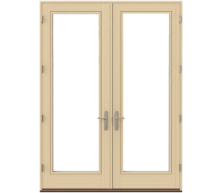 Breckenridge Pella Lifestyle Series Wood Double Hinged Patio Doors